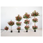 茶花E(多层红色） 180cm双杆