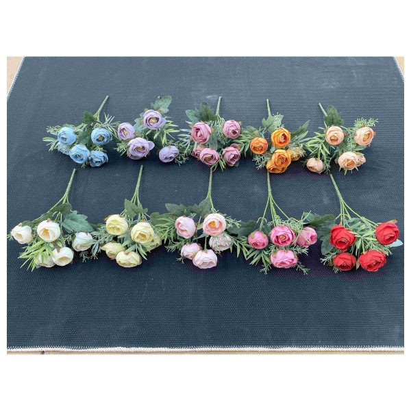 Ramo pequeno de flores artificiales 8912