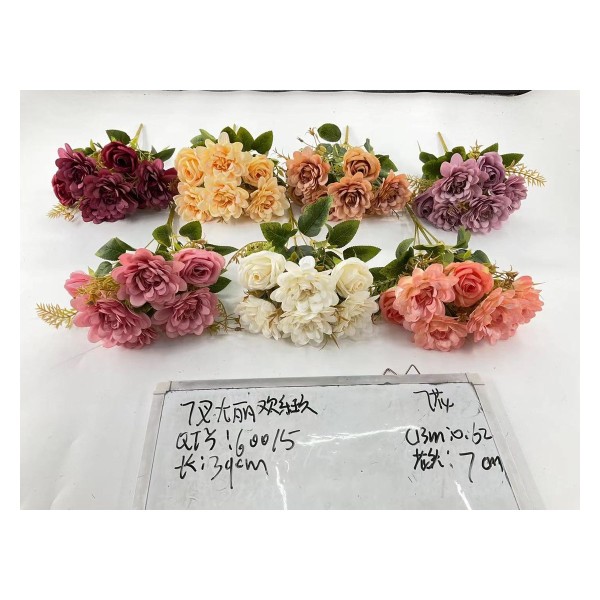Ramo grande de flores artificiales 666-7