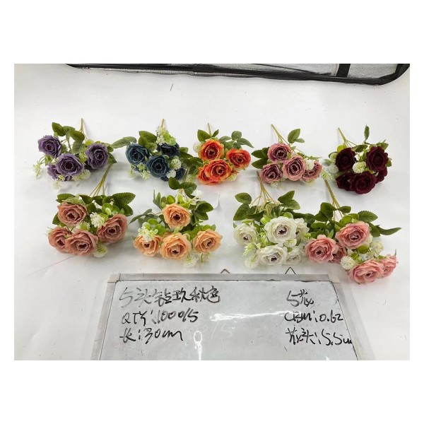 小把束仿真花 5花