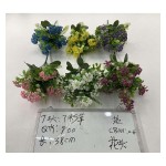 Ramo pequeno de flores artificiales 7叉