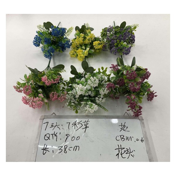 Ramo pequeno de flores artificiales 7叉