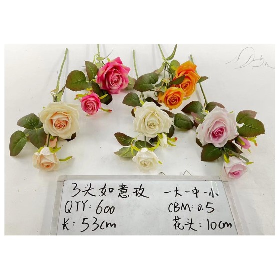 3头如意玫