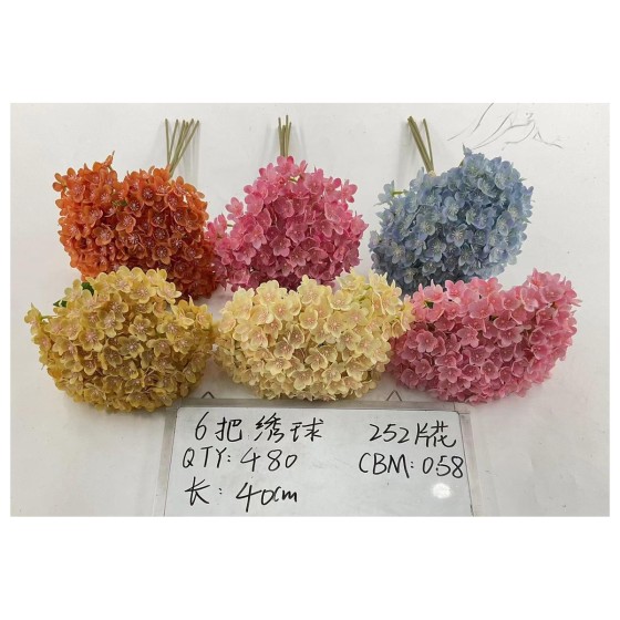 Ramo de hortensias artificiales 886-4