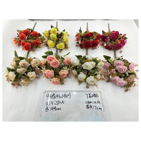 Ramo grande de flores artificiales 841-8