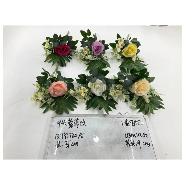 Ramo grande de flores artificiales 787-17