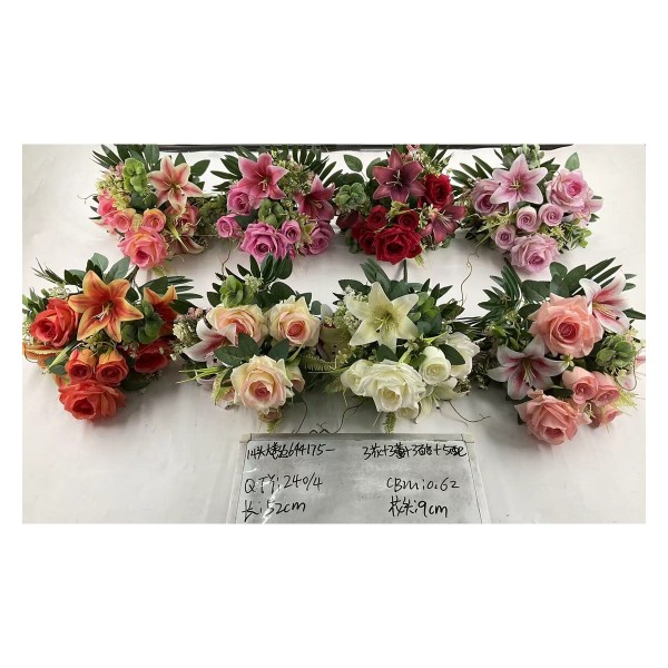 Ramo grande de flores artificiales 644-18