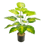 Artificial Light Green Alocasia Plant