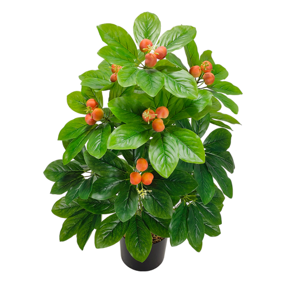 Arbol del dinero artificial con melocotones