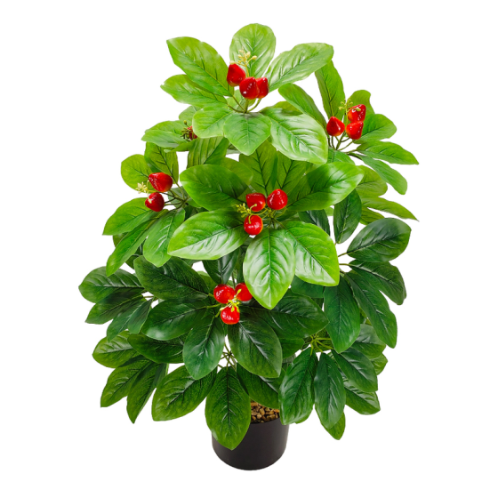 Arbol del dinero artificial con fresas